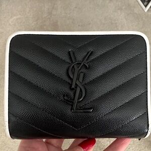 Saint Laurent Cassandre Matelassé compact wallet